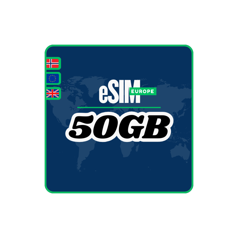 eSIM Europa 50GB