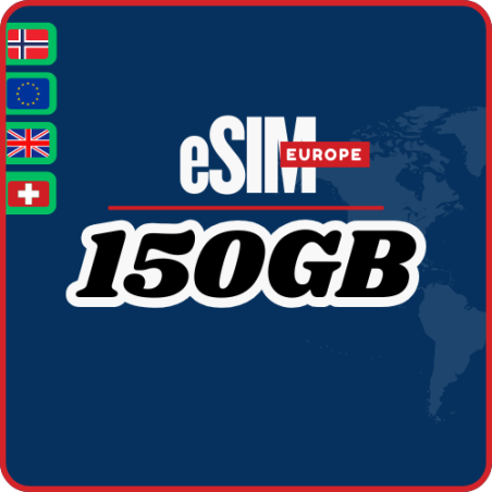 eSIM Europa 150GB