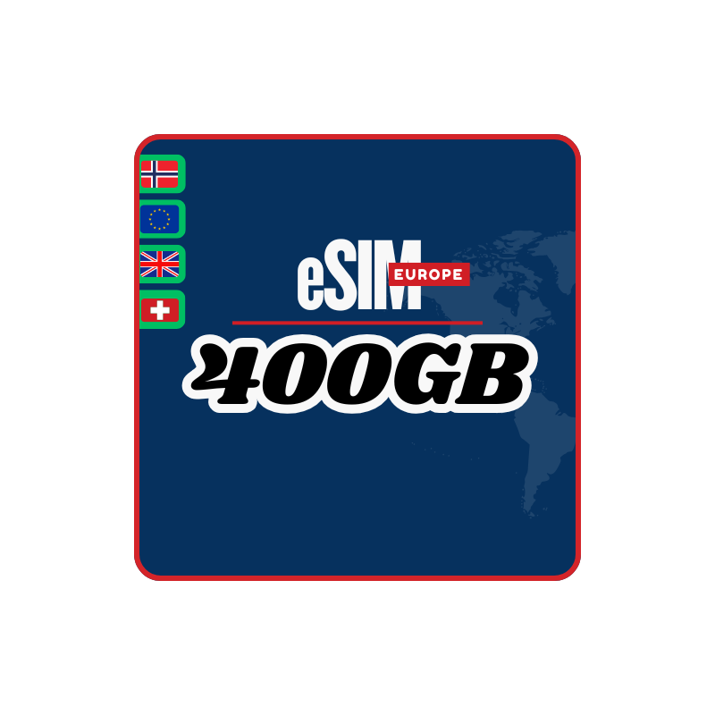 eSIM Europe 400GB ( 30 days )